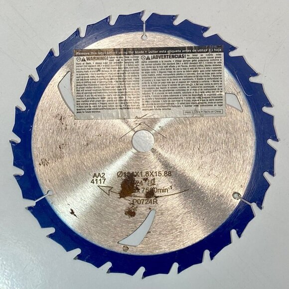 Avanti Pro Framing Construction 7-1/4 in x 24 Tooth Carbide Saw Blade P0724R - Picture 5 of 6